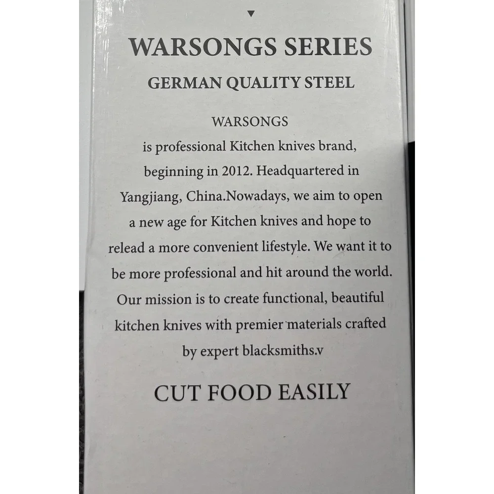 WARSONGS CHEF‎ KNIFE 8